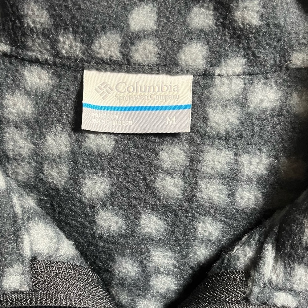 Columbia Charcoal/ Light Gray Fleece Jacket - Picture 3 of 3